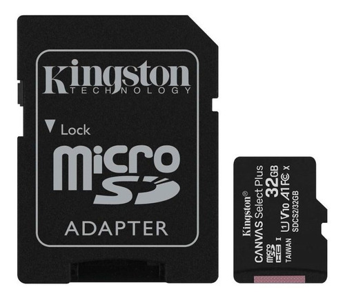 Memoria Micro Sd 32gb Kingston Clase 10 Full Hd 80mb/s