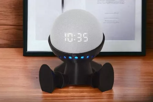 Suporte Stand De Mesa Alexa Smart Echo Dot 4 Robô Astronauta