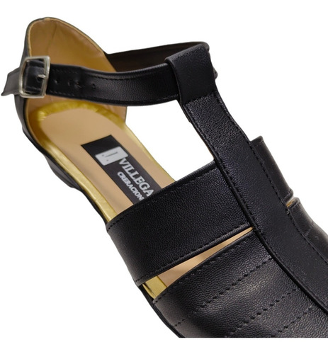 Zapato Huarache Tipo Piel Con Tacón Flat Mujer Empeine Alto