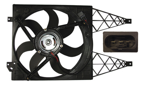 Electroventilador Con Soporte Volkswagen Fox 2006-09