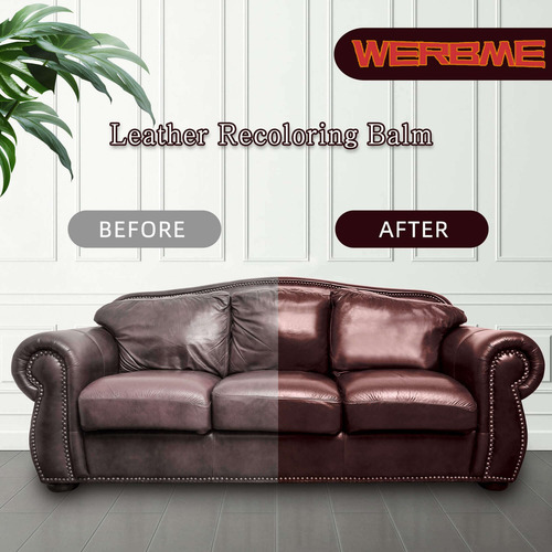 Bálsamo Recolorante Para Cuero Werbme Black 300 Ml, Tinte Pa