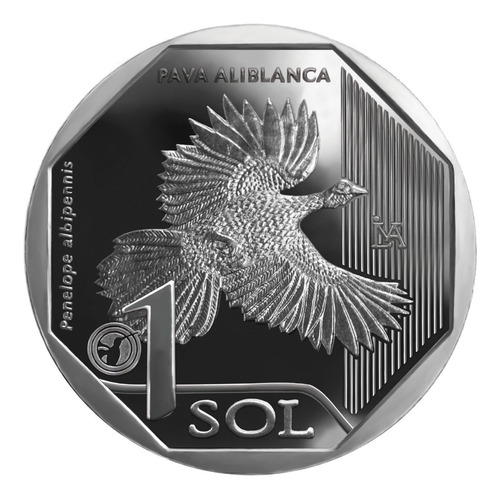 Moneda Pava Aliblanca - Fauna Silvestre A. Del Perú - Mc5