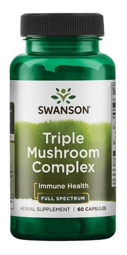 Triple Mushroom Complex- 60 Caps- Full Spectrum De Swanson