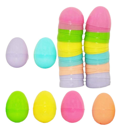 48x Huevos De Pascua Vacíos Para Llenar, Huevos Coloridos A