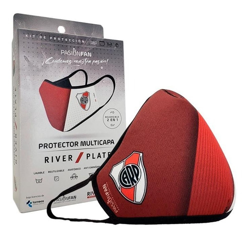 Tapaboca Cubreboca Pasionfan Oficial River Plate -barbijo