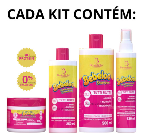 Kit Capilar Completo Reconstrução Nutrição Hidrata O Cabelo!