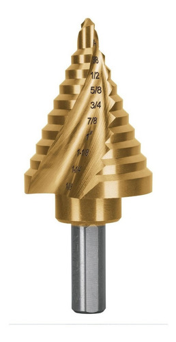 Broca Escalonada Titanio 10 Escalones 1/4' A 1-3/8', Expert