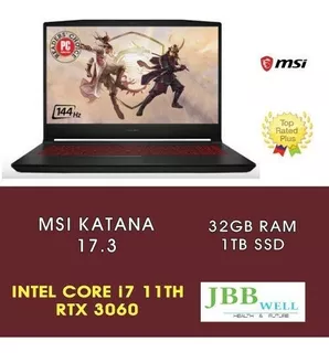 Msi Katana Gf76 17.3 Intel Core I7 De 11.a Generación, 32gb
