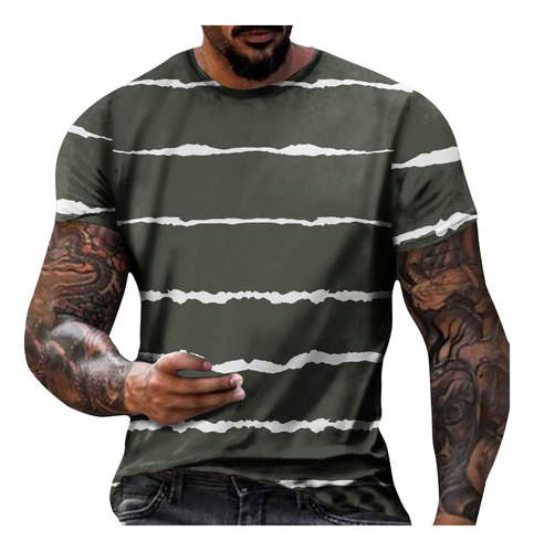 Polera D Para Hombre, No Colocada, Estampado Regular, Vacaci