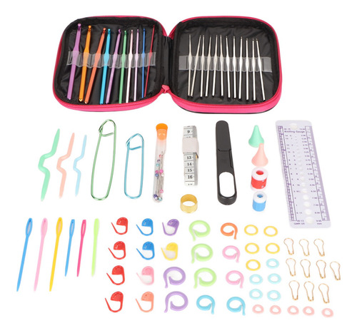 Conjunto De Ganchos De CrochĂȘ, Kit De 100 Unidades, Estojo D
