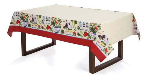 Toalha De Mesa Quadrada 140x140 Limpa Fácil Karsten Salada