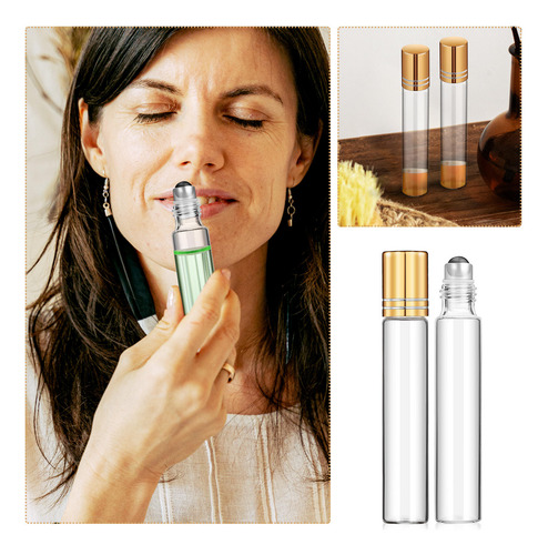 Botellas Rollerball Recargables De Tamaño De Viaje, 10 Unida
