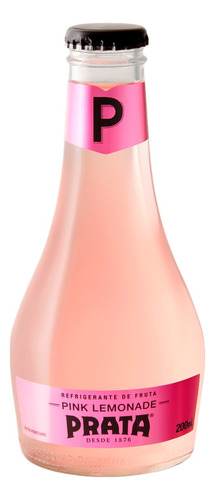 Refrigerante Pink Lemonade Prata Garrafa 200ml