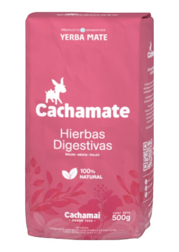 Yerba Mate Cachamate Digestivas De 500g Pack 10u