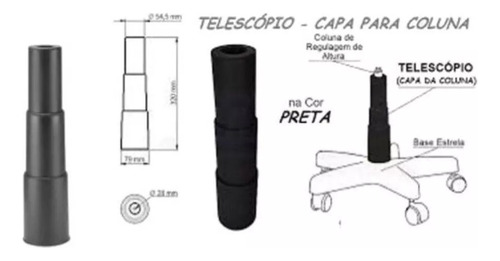 Copo Telescópio Para Cadeira Giratória