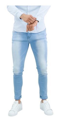 Pantalón Hombre Super Strech Con Destrucción Colores