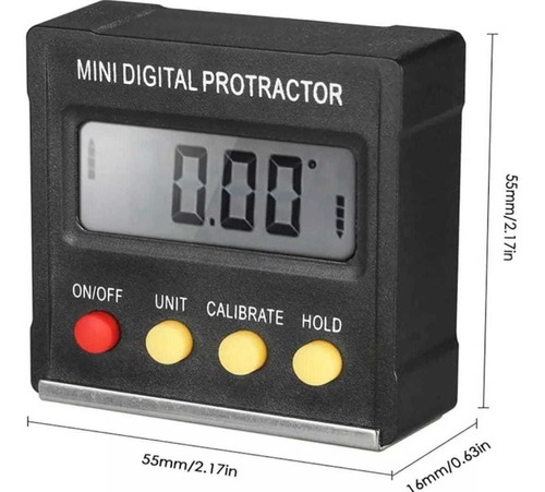 Mini Inclinómetro Digital, Medición Electrónica De 360°