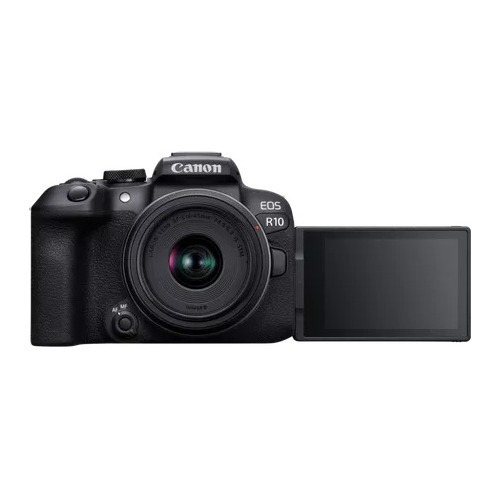 Imagen 2 de 8 de Canon EOS Kit R10 + lente RF-S18-45mm F4.5-6.3 IS STM sin espejo color negro