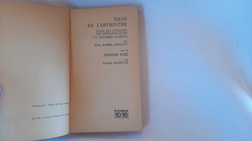 Imagen 3 de 6 de Alain Robbe Grillet Dans Le Labyrinthe G Genette