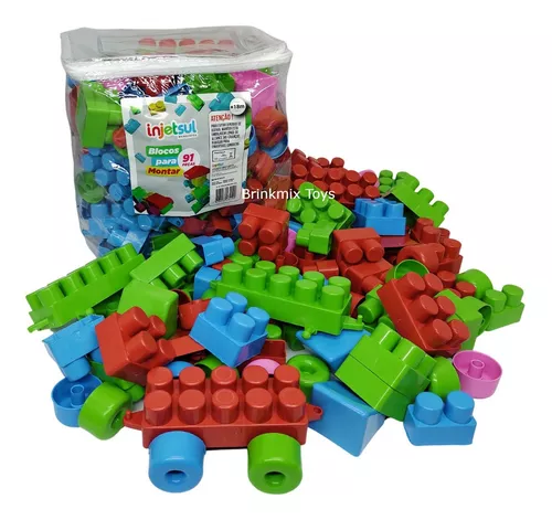 Brinquedo Bebê Peças Montar Blocos Montar Grande 120 Peças