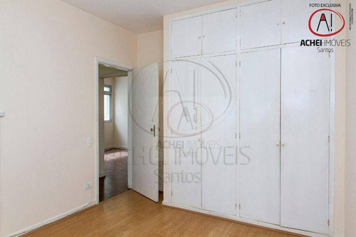 Imagem 12 de 30 de Apartamento Com 2 Dormitórios, 2 Banheiros, Dependência Completa, 1 Vaga, À Venda, 90 M² Por R$ 460.000 - Ponta Da Praia - Santos/sp - Ap10926