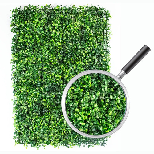 Imagen 1 de 8 de 25 Pzas Muro Verde Follaje Artificial Sintentico 60x40 Cm