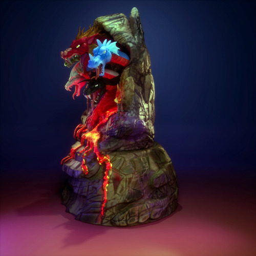 Figuras 3d El Amo Del Calabozo Uni Venger Sombra Ork Tiamat