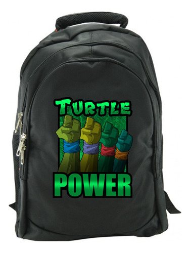 Morral Tortugas Ninja Power Sport Maleta De Espalda Bolso