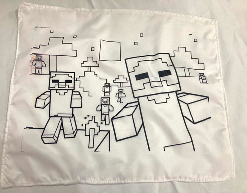 Individuales Minecraft Para Pintar Lavar Y Volver A Pintar