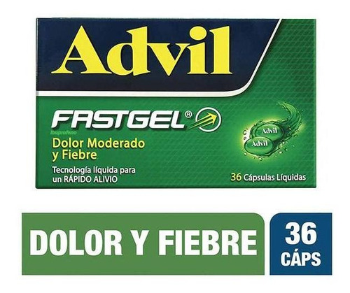Advil Fastgel Caja Con 36 Cápsulas Líquidas