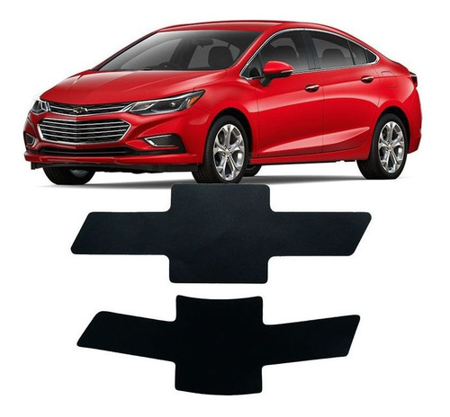Emblema Adesivo Gravata Chevrolet Cruze 17 Hach/sedan Preta