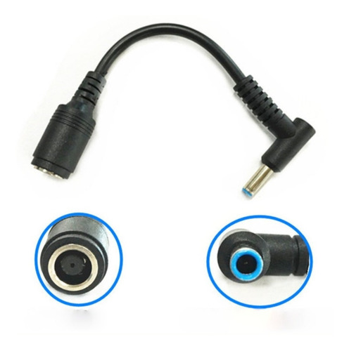 Cable Adaptador 7,4*5,0 Hembra A 4,5*3,0 Hp Dell Punta Azul