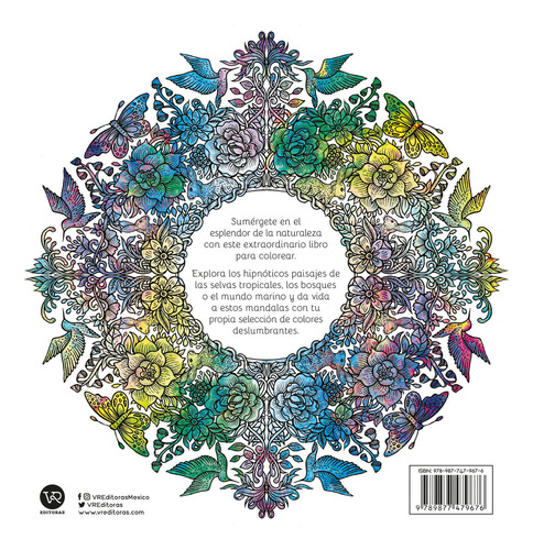 Nature Mandalas, De Melpomeni Chatzipanagiotou. Editorial Vr Editoras, Tapa Blanda En Español, 2023