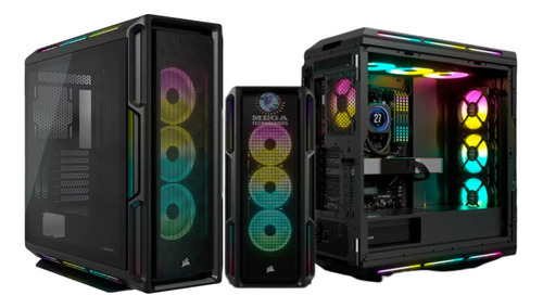 Gabinete Corsair Icue 5000t Rgb Con Vidrio Templado Negro