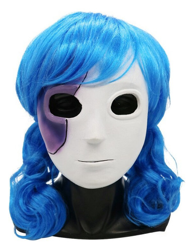 Máscara De Peluca Sally Blue Sally Face Masks, Juego De Cosp