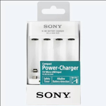 Cargador Sony Para 4 Pilas Recargables De Aa O Aaa