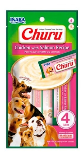 Churu Para Perros Pollo Con Salmón, 56 Gr