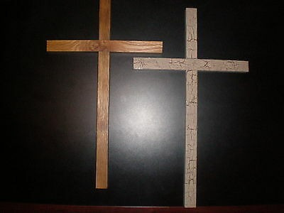 Oak Wall Cross Primitive Or Natural Wood