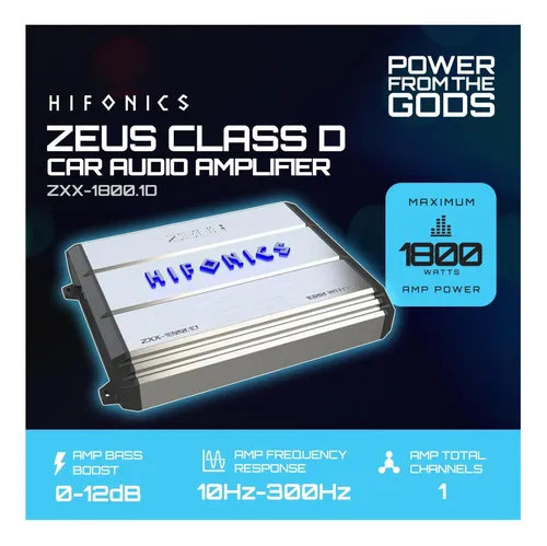 Amplificador De Carro Hifonics Zeus Zxx, Áudio Potente | Frete grátis