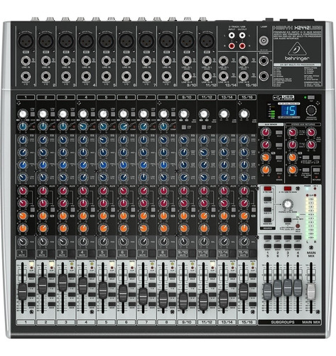 Mesa De Som Behringer Xenyx X2442usb C/ 16 Canais E Efeitos