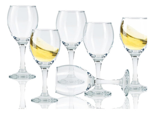 Juego De 6 Copas Cordiales De Limoncello De 90 Ml Con Tallo