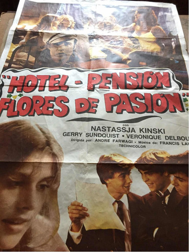 Poster  Hotel Pension Flores De Pasion Original Con Detalle