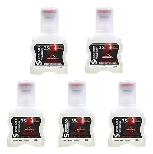 Kit 5 Unidades - Supremo Ivermectina Inj 3,5% 50ml Noxon