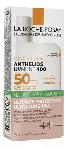 Protector Solar La Roche Posay Anthelios Fluido C/Color Fps+50 X50 Ml