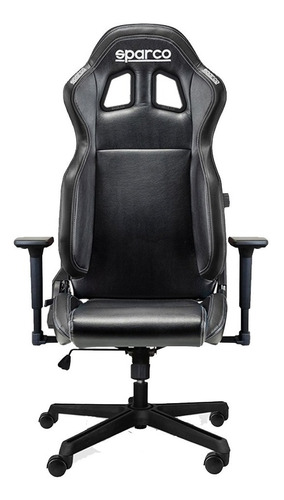 Silla Sparco Gaming Icon Color Negro Material del tapizado Cuero sintético