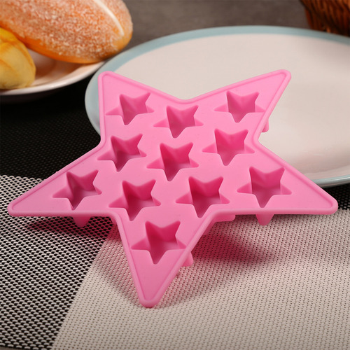 Cubitera Silicona Cinco Estrellas Congelar Molde Herramienta