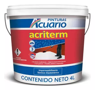 Impermeabilizante 3 Años 3.8 Lt Rojo Terrac Acuario Im76140