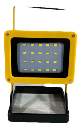 Foco Led C/ Pie Recargable+ Luz Emergencia Camping 30w F10