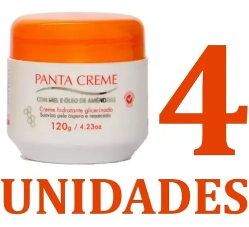 Panta Label Panta Creme Original 120g Panta Cosmética (4 Unidades)