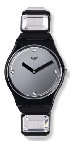 Reloj Luxy-square S Negro Swatch